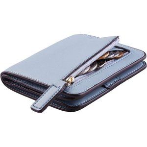 Womens Rfid Blocking Small Compact Bifold Luxury Genuine Leather Pocket Wallet